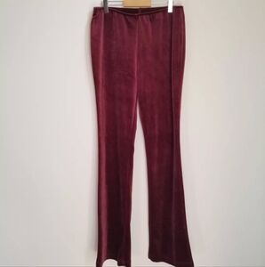 Velvet Burgundy Pants